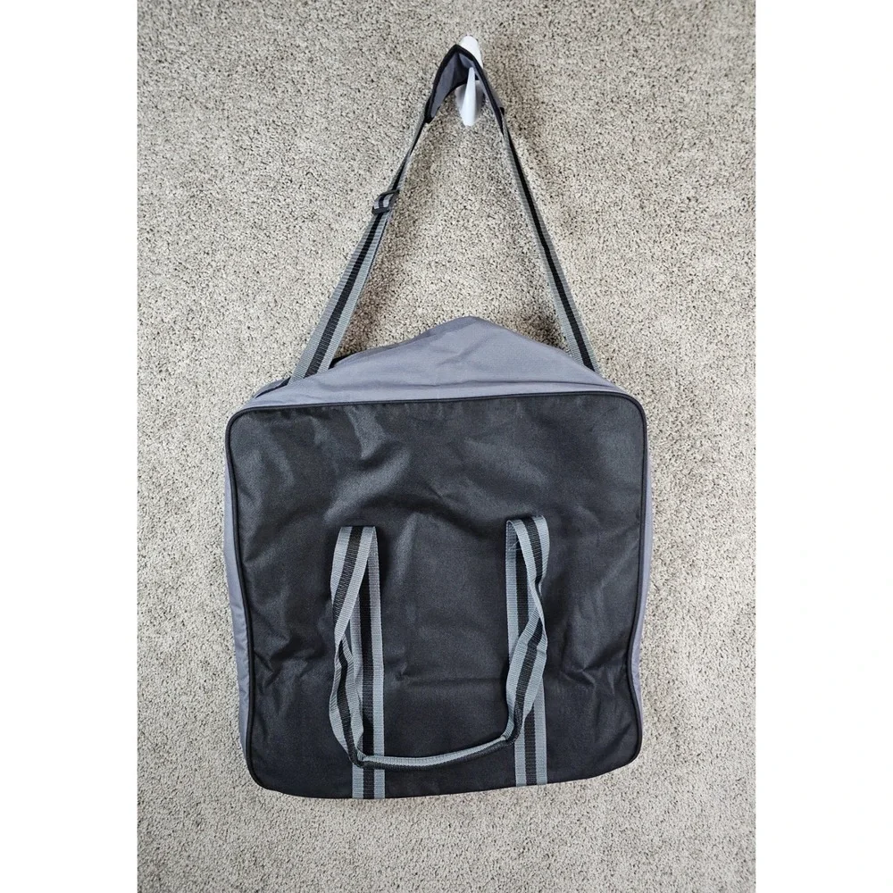 Mercedes Benz Travel Bag Tote Weekender Luggage Canvas Large 19x19 #3 Black Gray